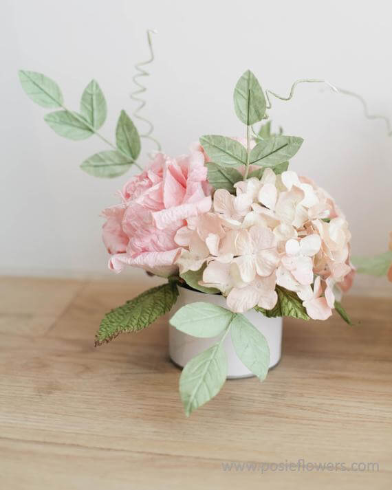 Lifelike Gentle Paper Flower Arrangements