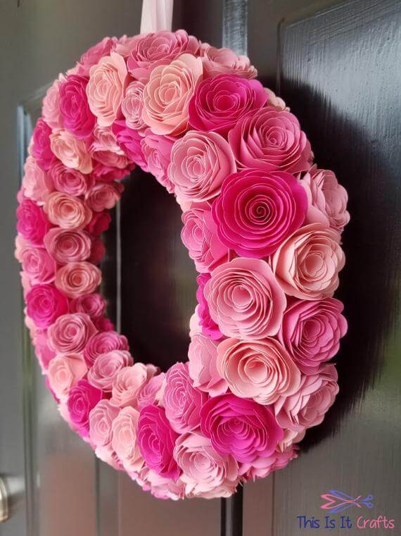 Pretty Pink Decorative Door Wreath