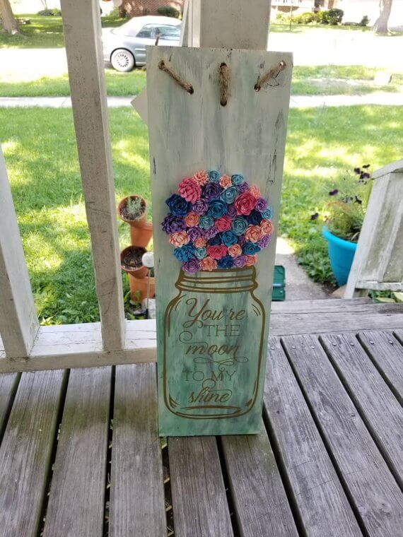 Moonshine Full Paper Bouquet Sign