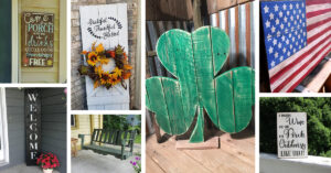 Pallet and Reclaimed Wood Porch Decorations