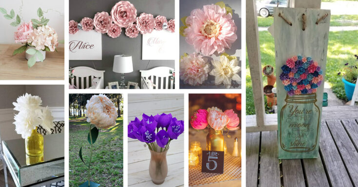 Featured image for 32+ Gorgeous Paper Flower Decorations to Inspire Beauty in your Home
