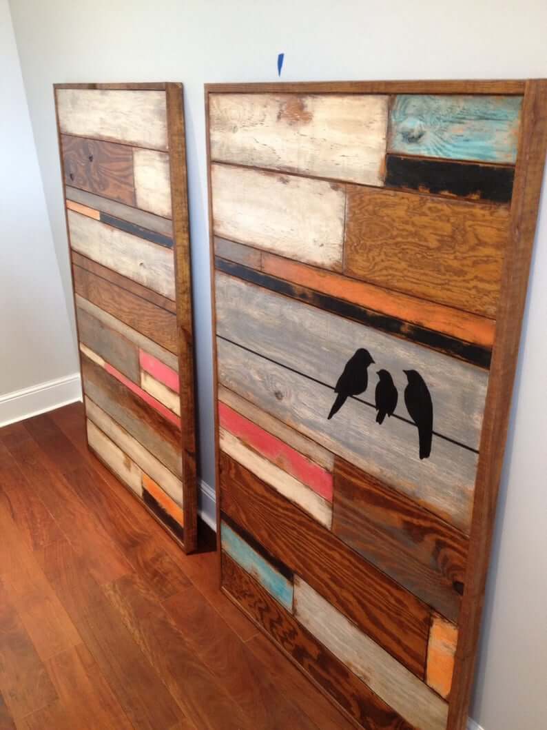 36 Best Painted Reclaimed Wood Ideas And Designs For 2020