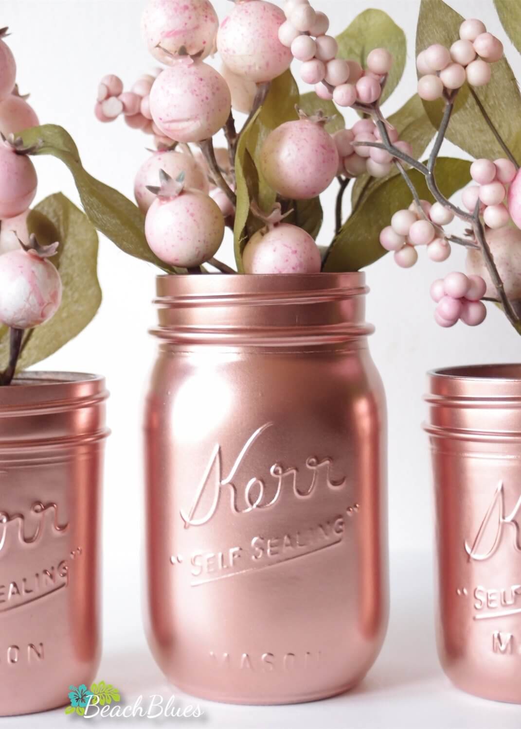 Shiny Metallic Jars for Décor or Special Events