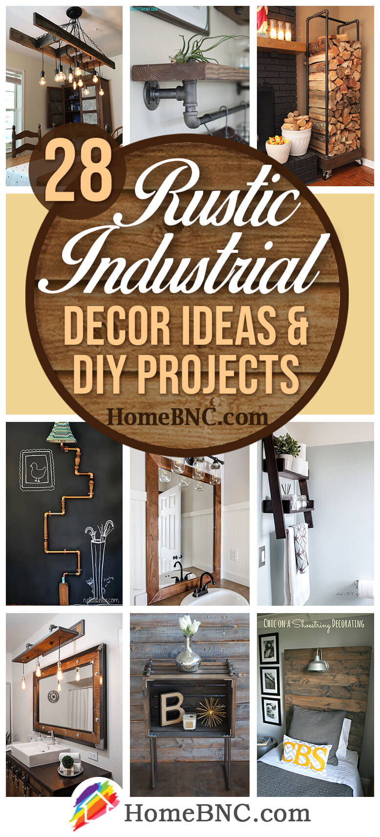 Diy Rustic Industrial Decor Ideas Pinterest Share Homebnc 