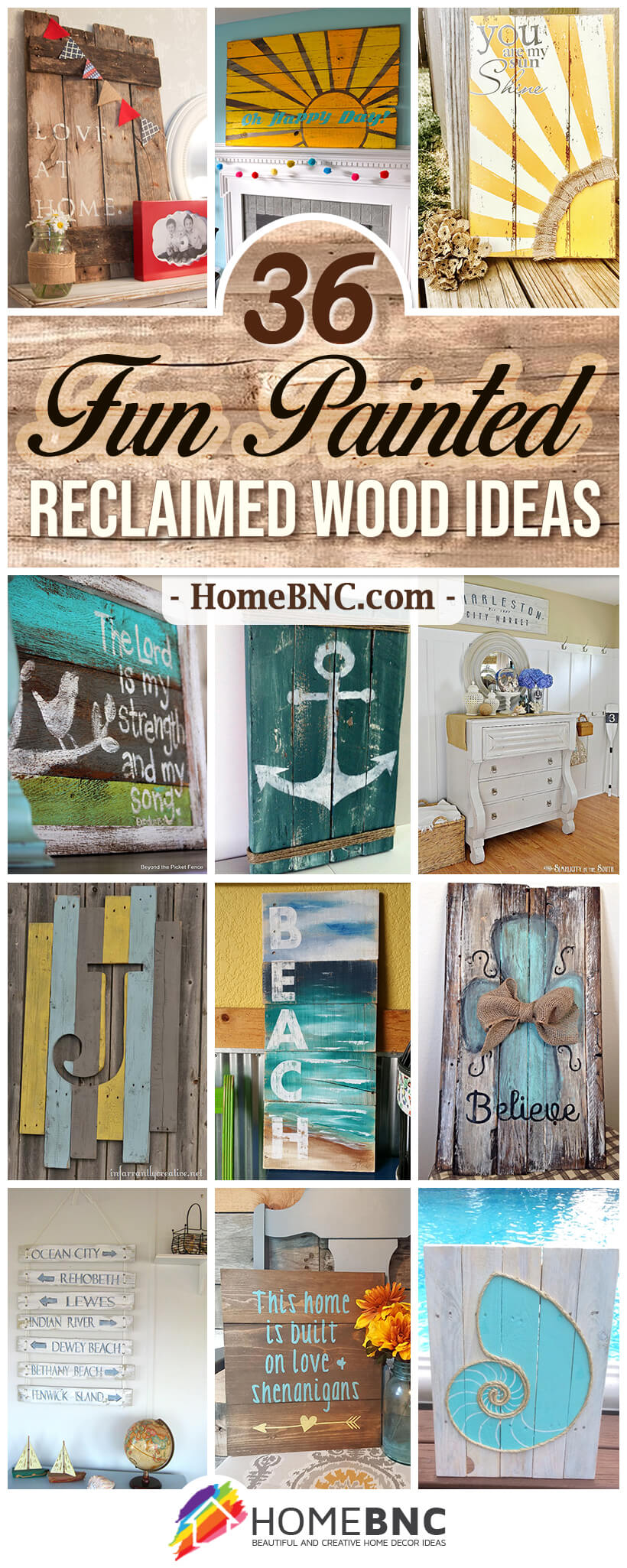 Painted Reclaimed Wood Ideas