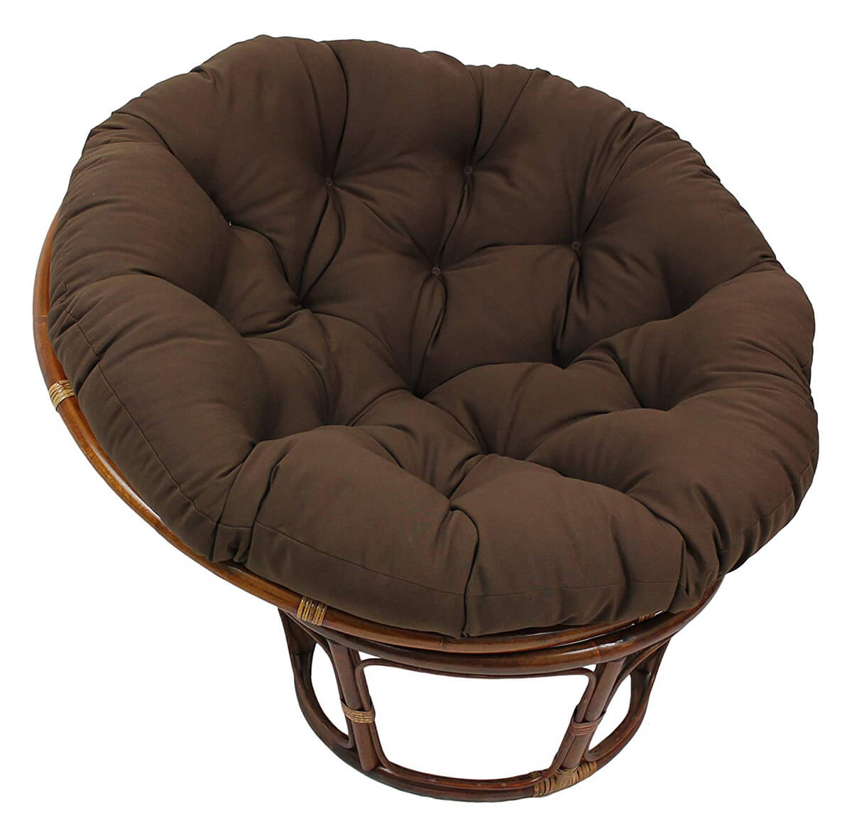 Papasan de madera resistente grande y cómodo