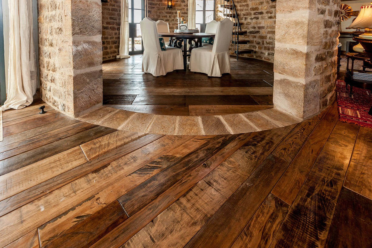 Mixed Hardwoods Add Character to Your Living Room