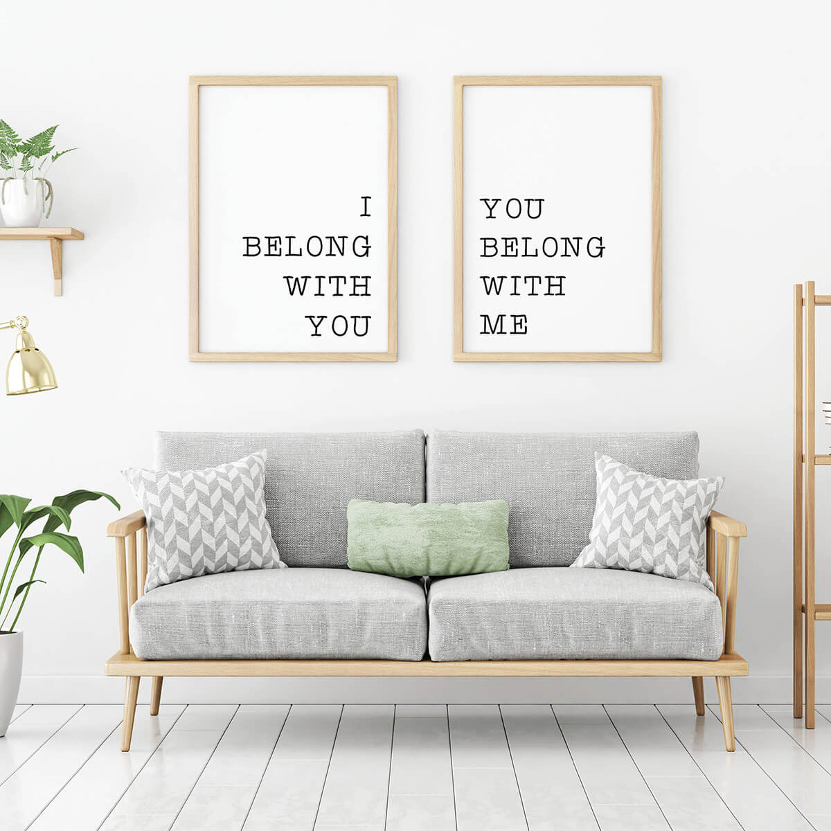 Romantic Two-Part Artistic Panel Prints