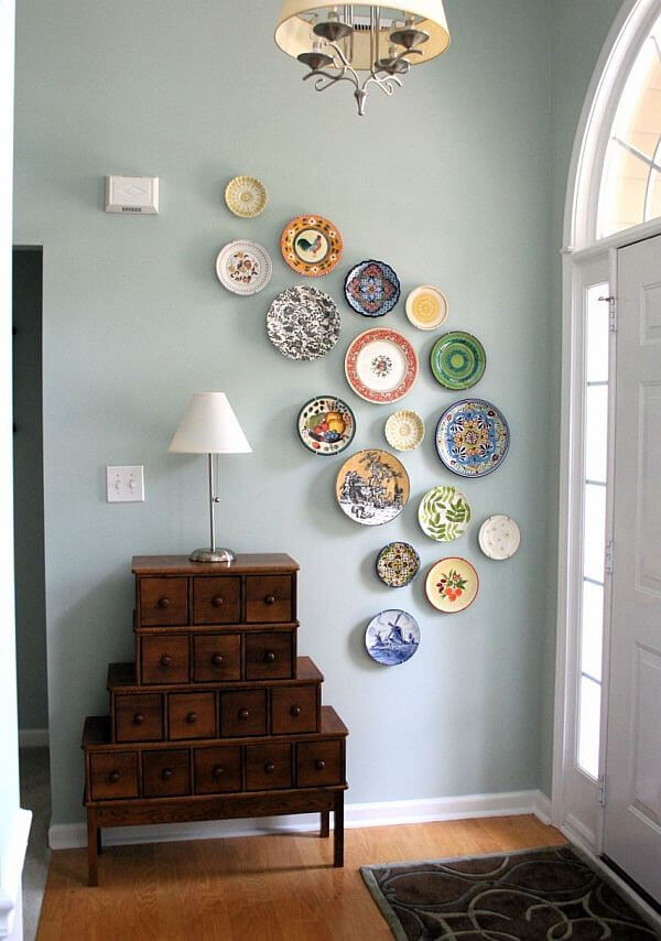 Charming Hand-Painted Hanging Ceramic Plates
