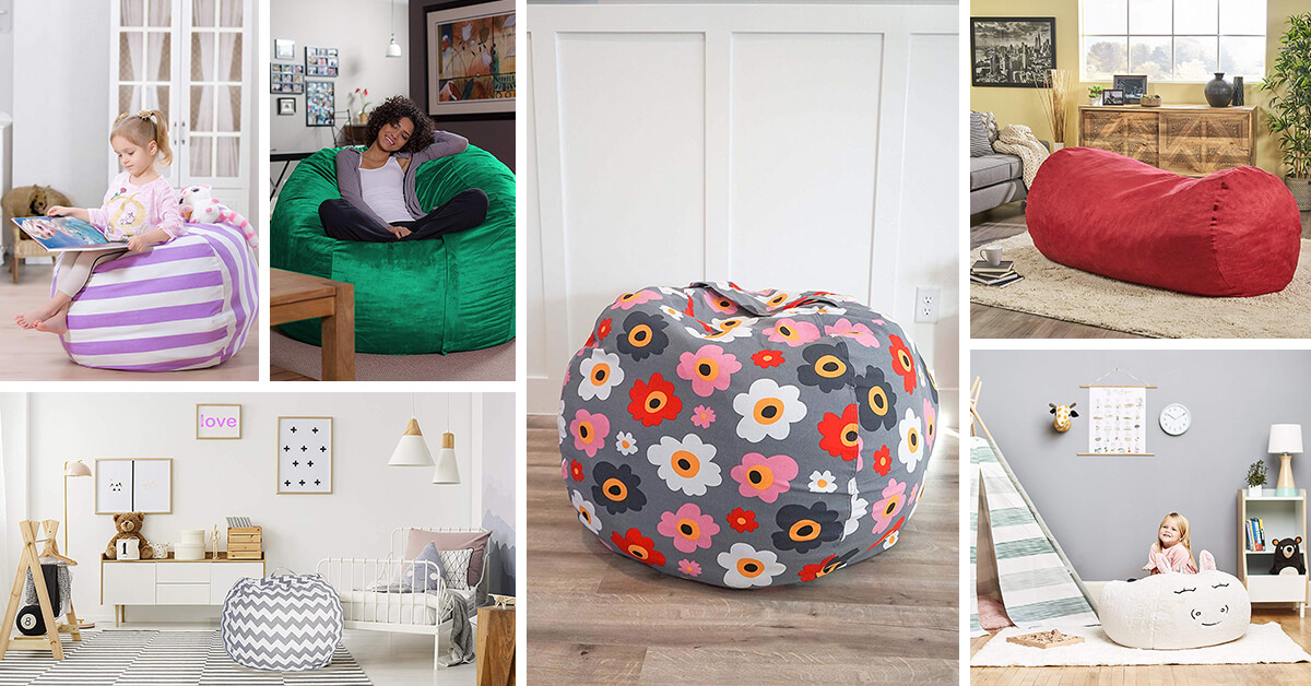 Comfortable And Best Bean Bag Chairs, Bean Bag Living Room Design Ideas