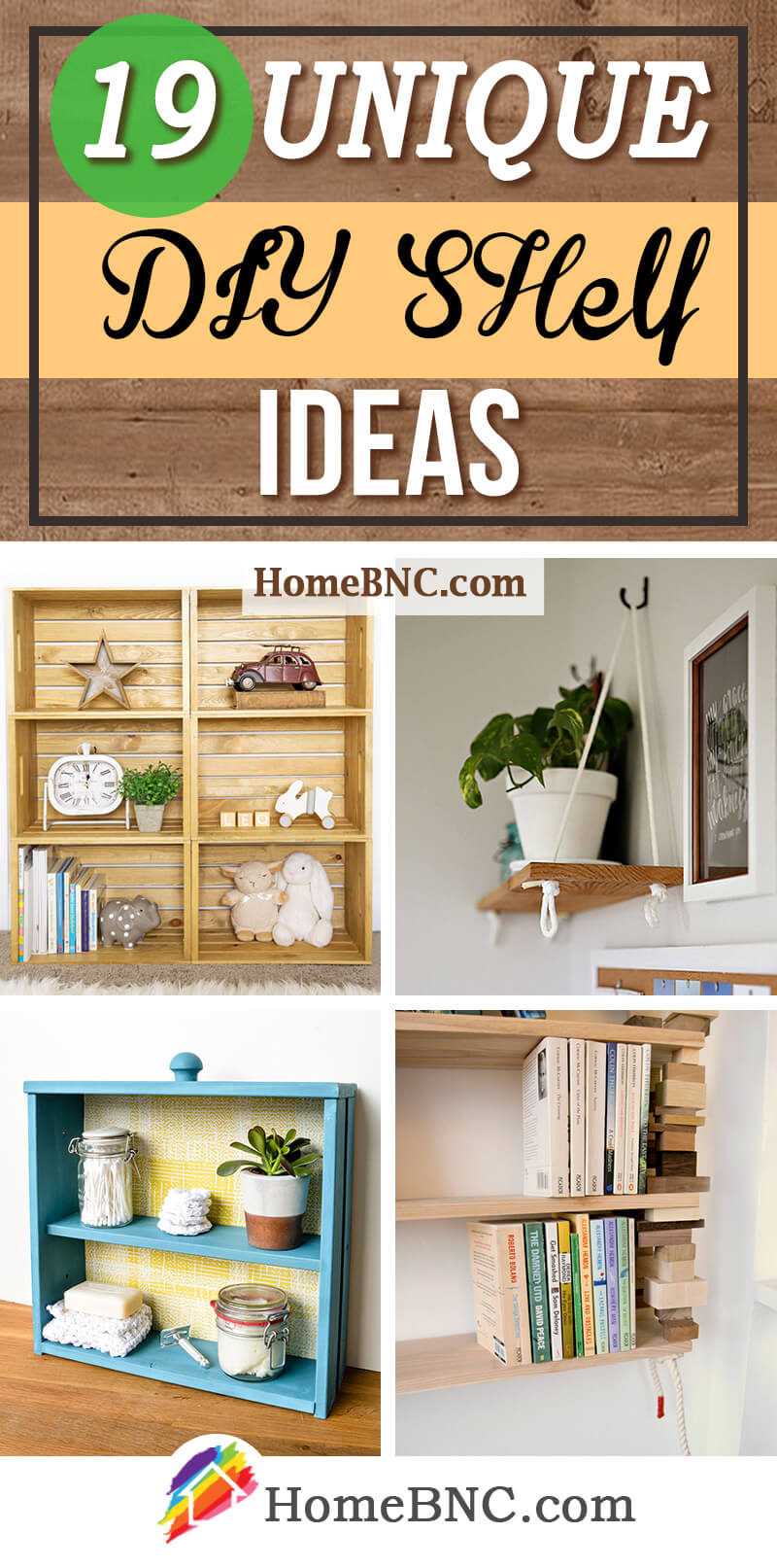 19 Best Unique Diy Shelf Ideas And Designs For 21