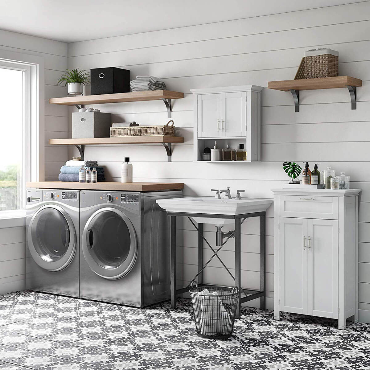 Laundry Room Cabinets And Shelves - Image to u