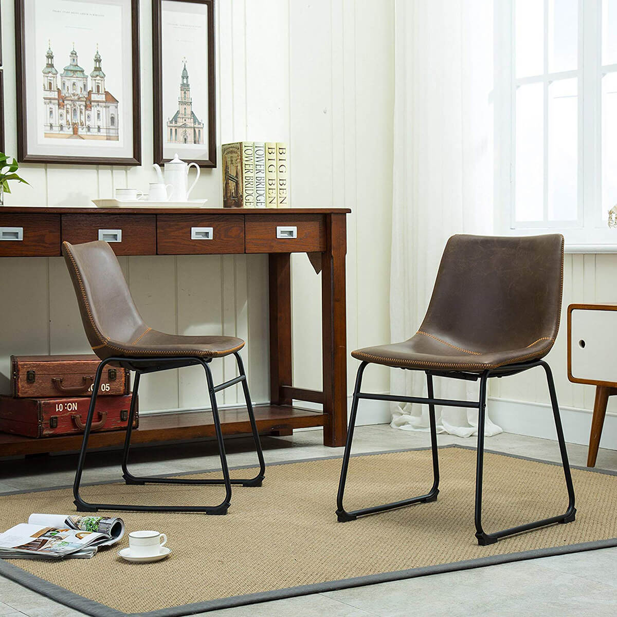 Lotusville Vintage Dining Chairs Add Intimacy