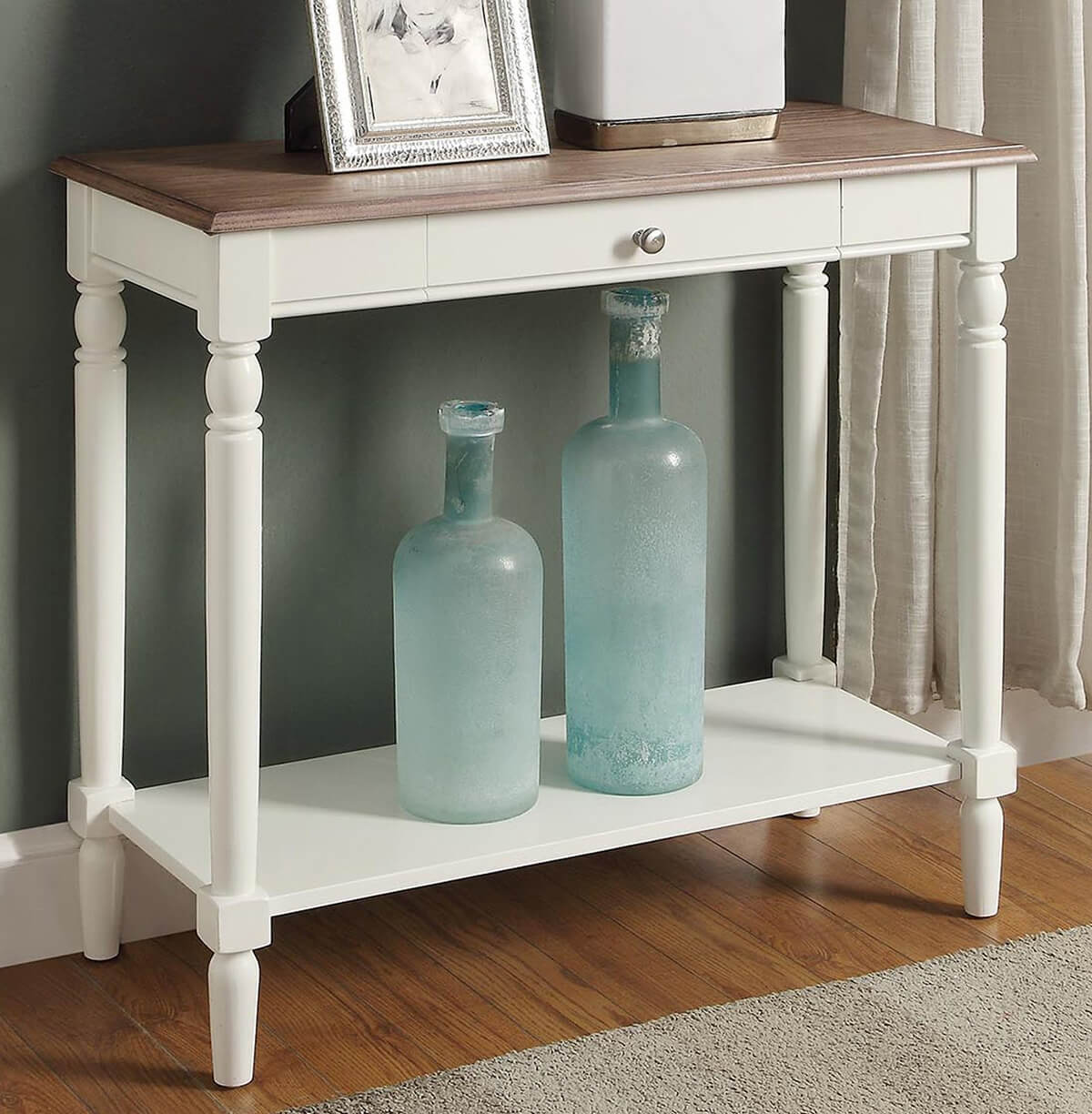 Beautiful and French-Inspired Country Hallway Table