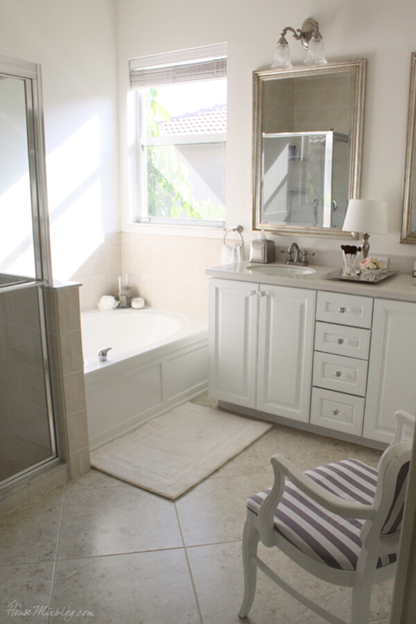 A Neutral, Clean and Simple Bathroom Update