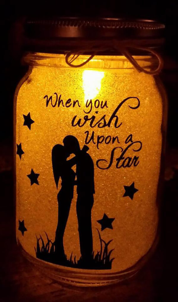 Romantic Glow Mason Jar