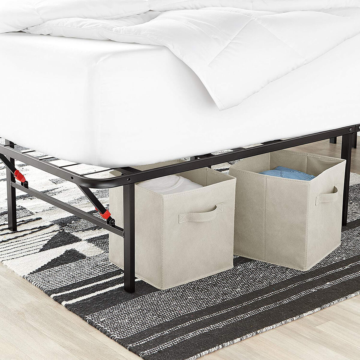 Cloth, Foldable Storage Cubes for Design and Functionality