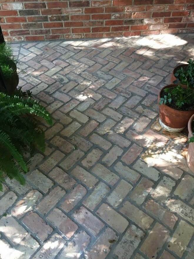 Beautiful Reclaimed Brick Paver Design