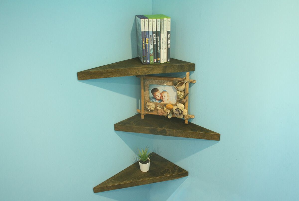 Cool Triangular Floating Shelves for your Home