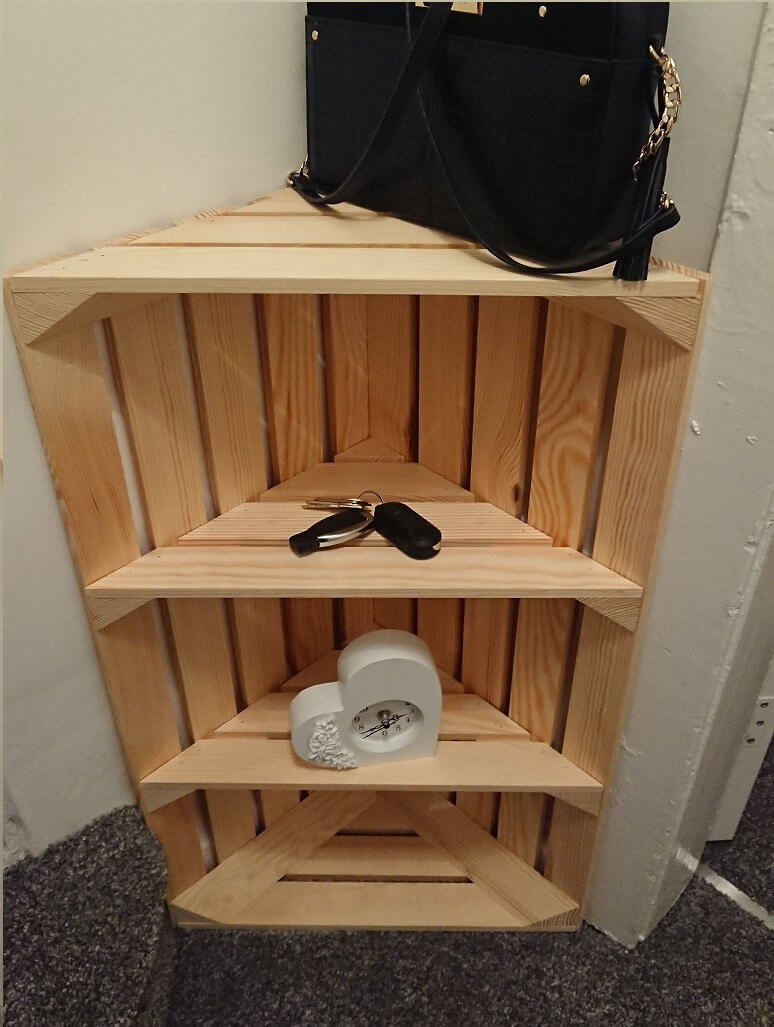 Fun and Crafty DIY Corner Shelf Idea