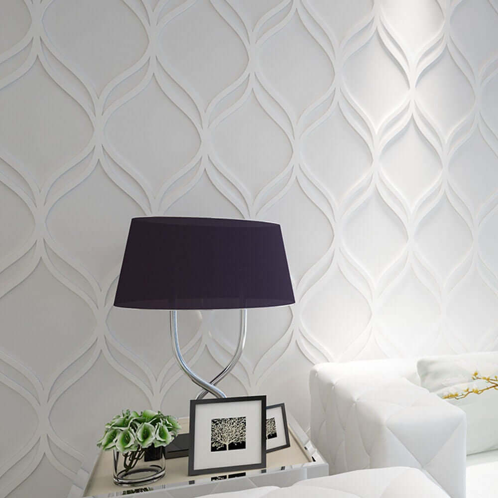 Interlaced Leaf-like Paneling for Walls or Ceiling