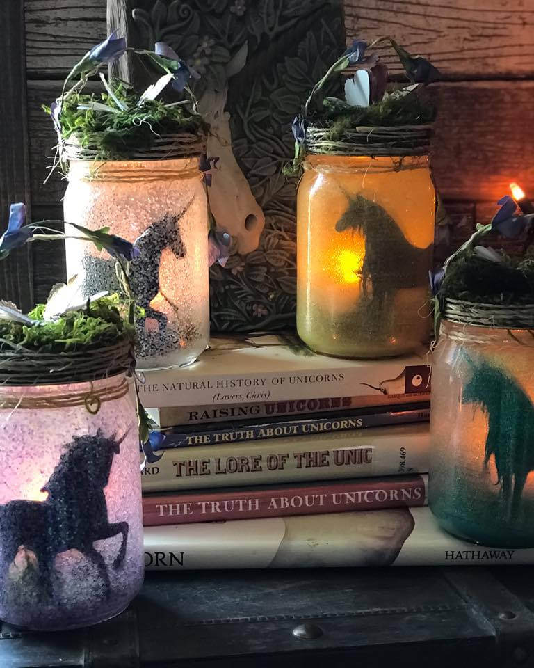 Mythical Unicorn Glowing Jar