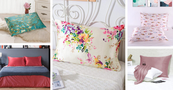 Featured image for 24 Beautiful Silk Pillowcases that will Spark Joy in your Home