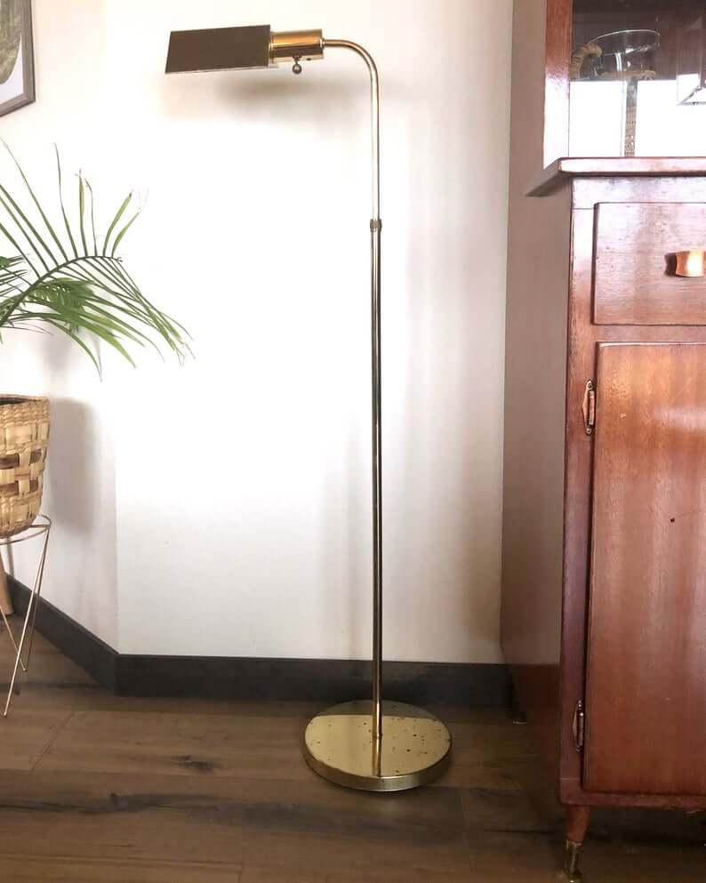 Slender Mid-Century Modern Arc Floor Lamp