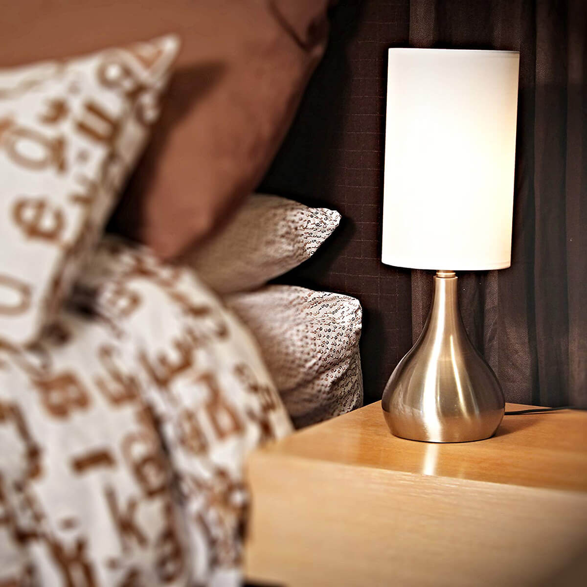 small bedside table touch lamps