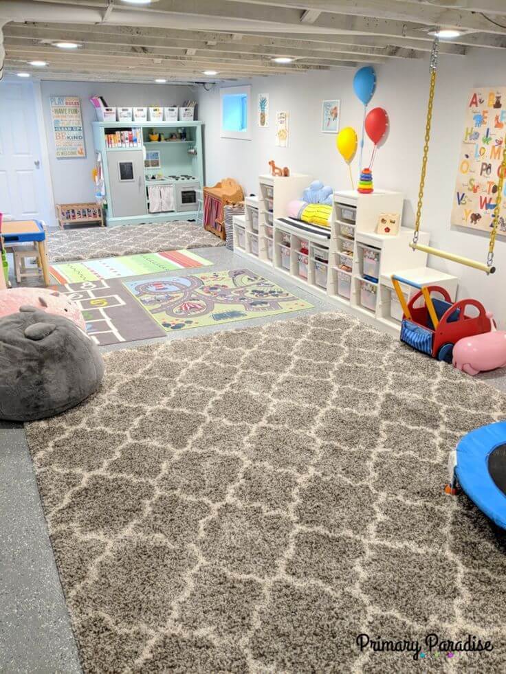 The Ultimate Basement Playroom for Kids