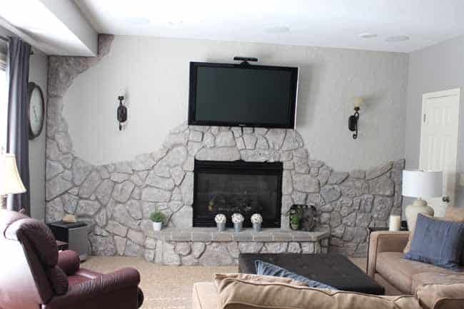 21 Best Stone Fireplace Ideas To Make, Painting A Stone Fireplace Wall