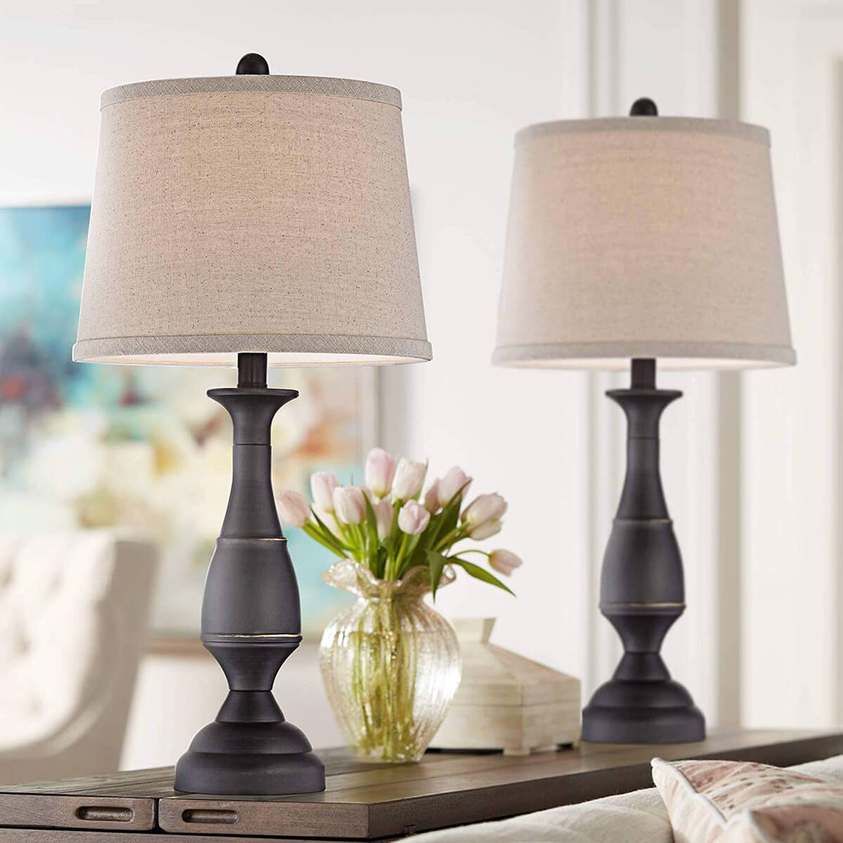 twin table lamps