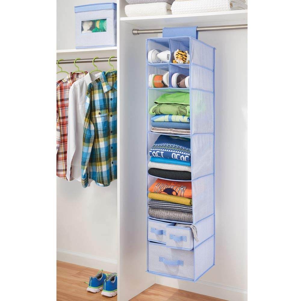 Extra-Long Hanging Shelf and Drawer Organizer