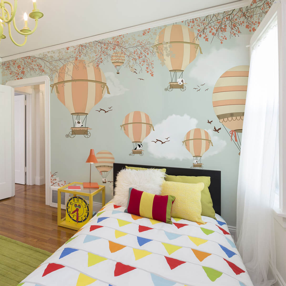 Whimsical Mural Accent Wall