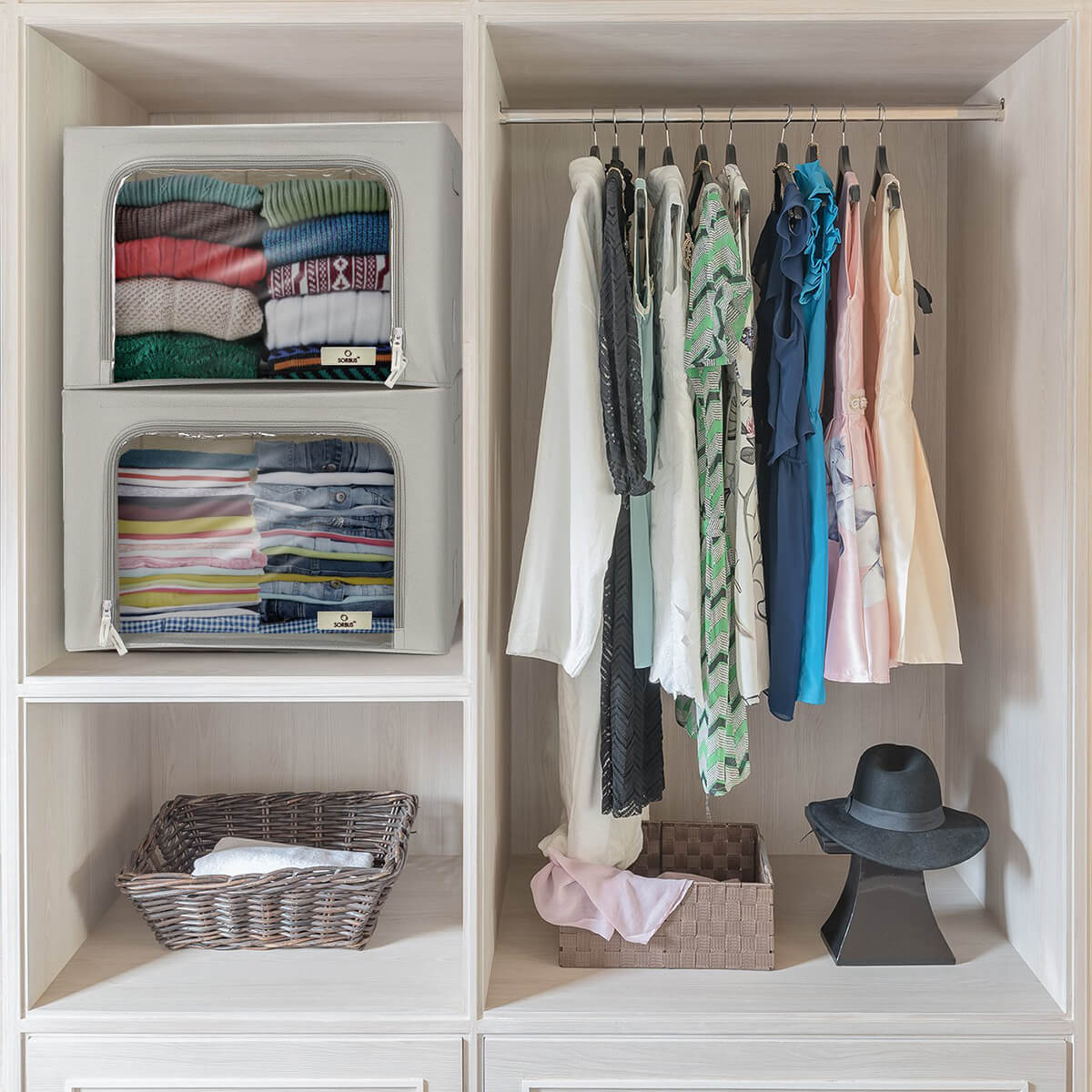 Overflow-Proof Shirt Storage Cubes