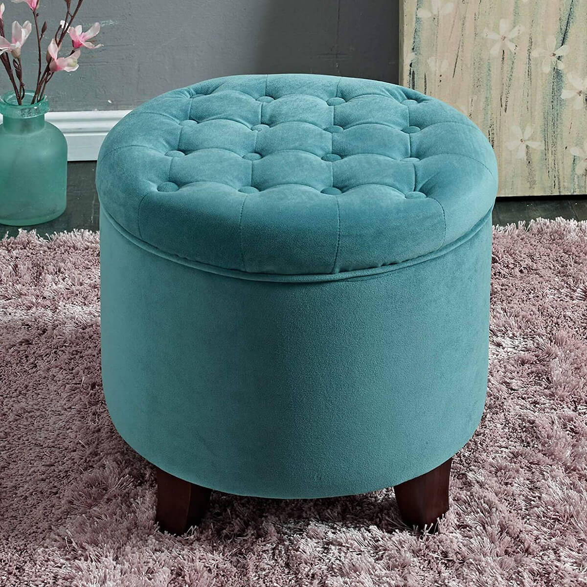 Small Hassock Ottoman | art-kk.com