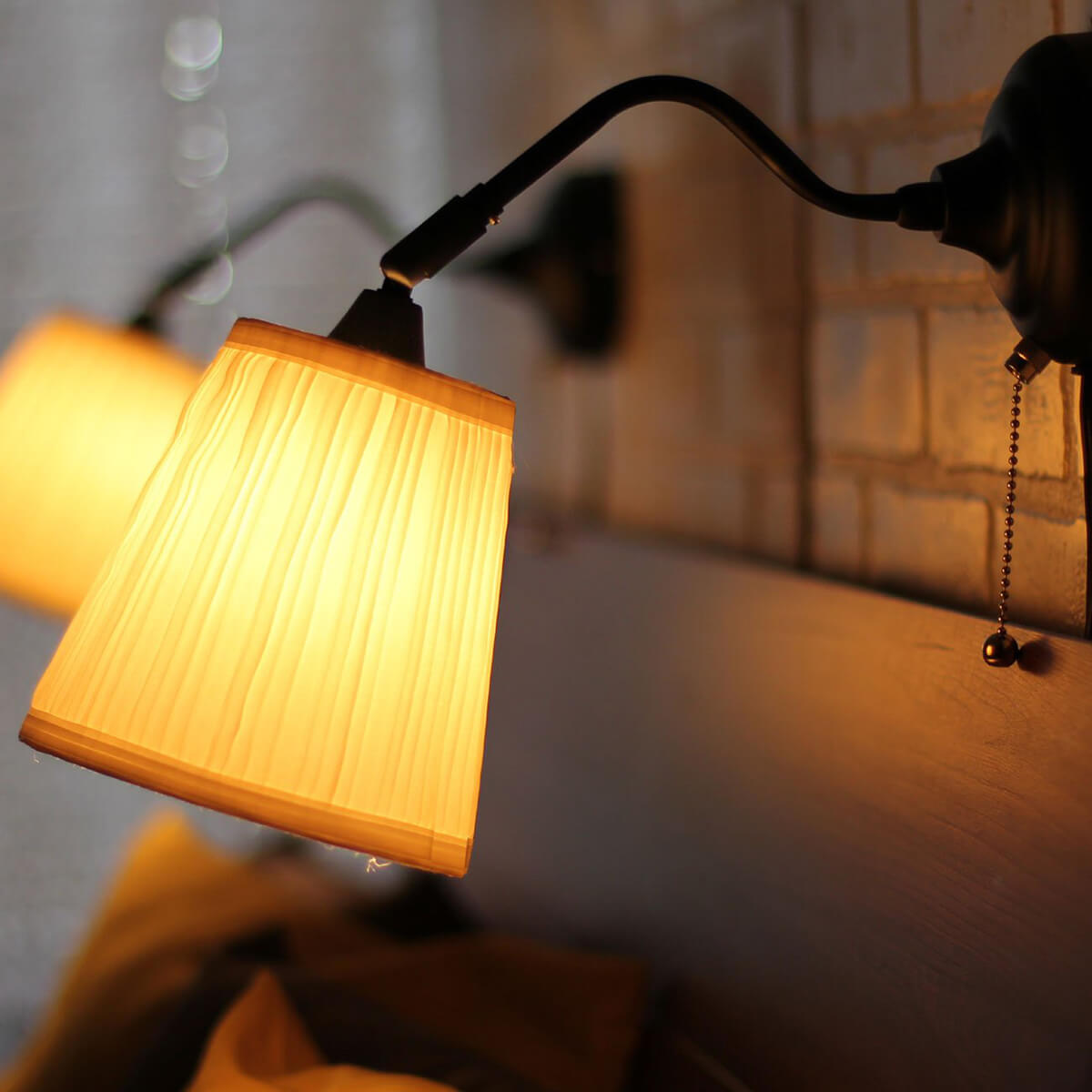 Textured Black and White Wall Sconce