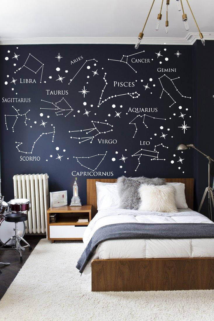Zodiac Constellation Wall Decal Accent Wall Design