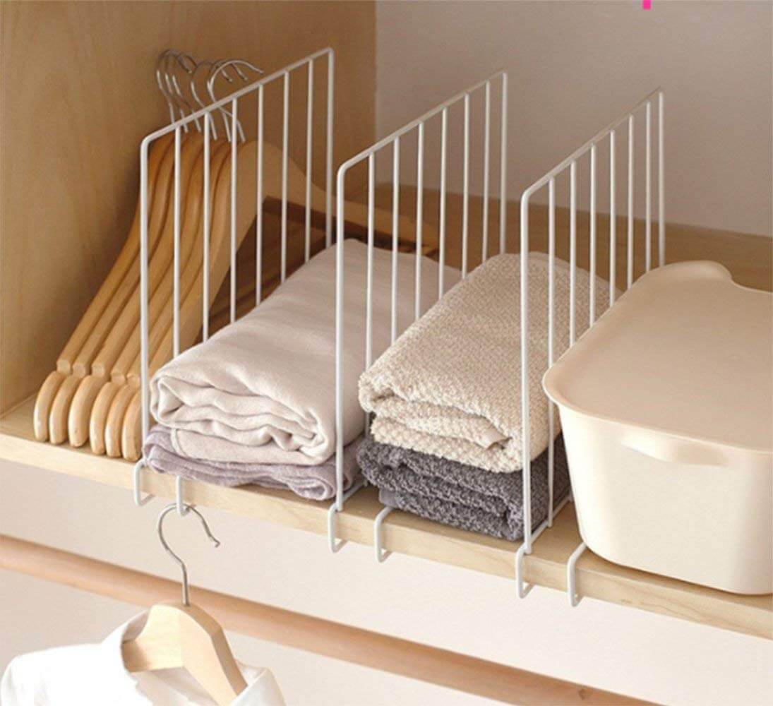 Tall White Wire Shelf Dividers — Homebnc