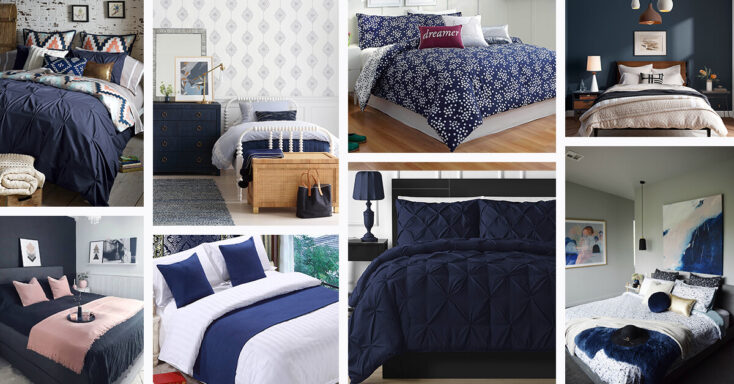 Featured image for 16 Navy Blue Bedroom Design and Decor Ideas for a Timeless Makeover