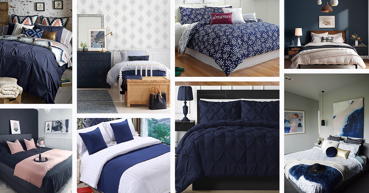 Navy Blue Accessories For Bedroom Decorating Ideas