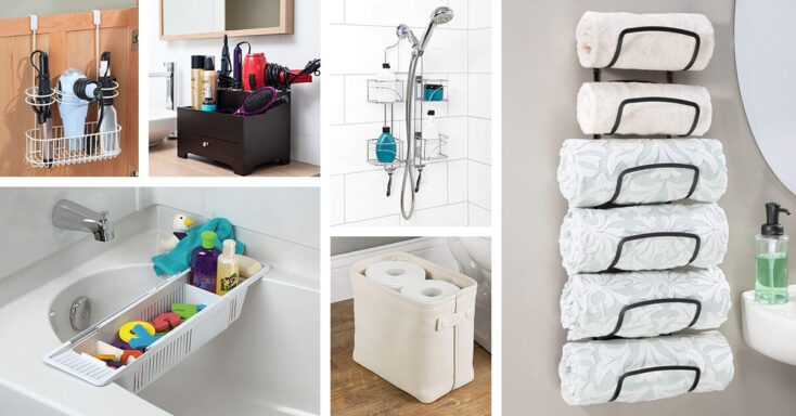 Featured image for 25 Space-Saver Bathroom Organizers that Increase Storage without Remodeling