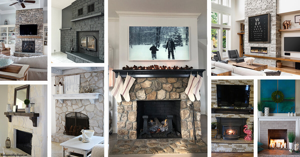 21 Best Stone Fireplace Ideas To Make Your Home Cozier In 2020