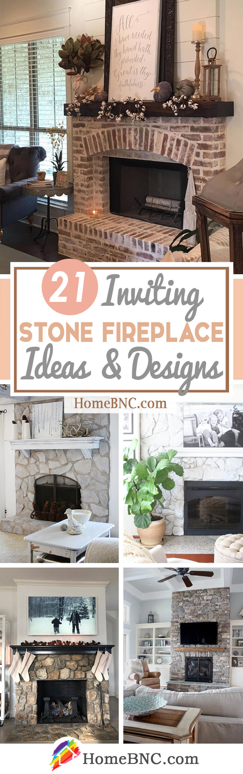 21 Best Stone Fireplace Ideas To Make Your Home Cozier In 2021