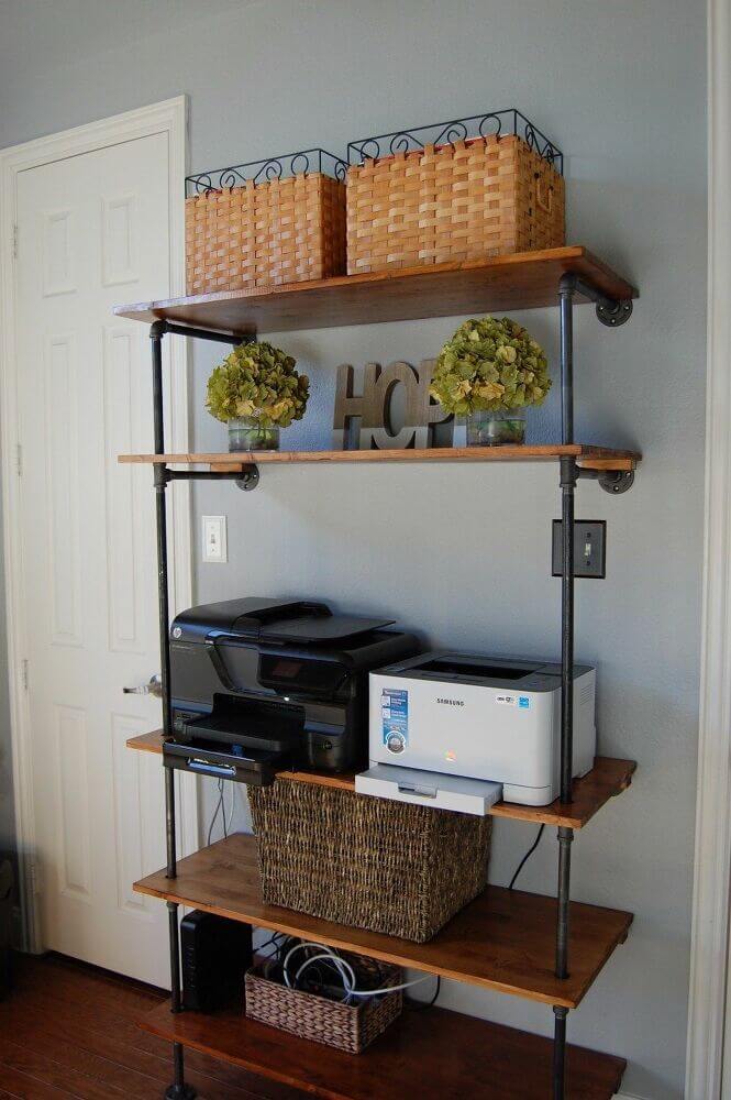 Simple and Stylish Pipe Wall Shelf