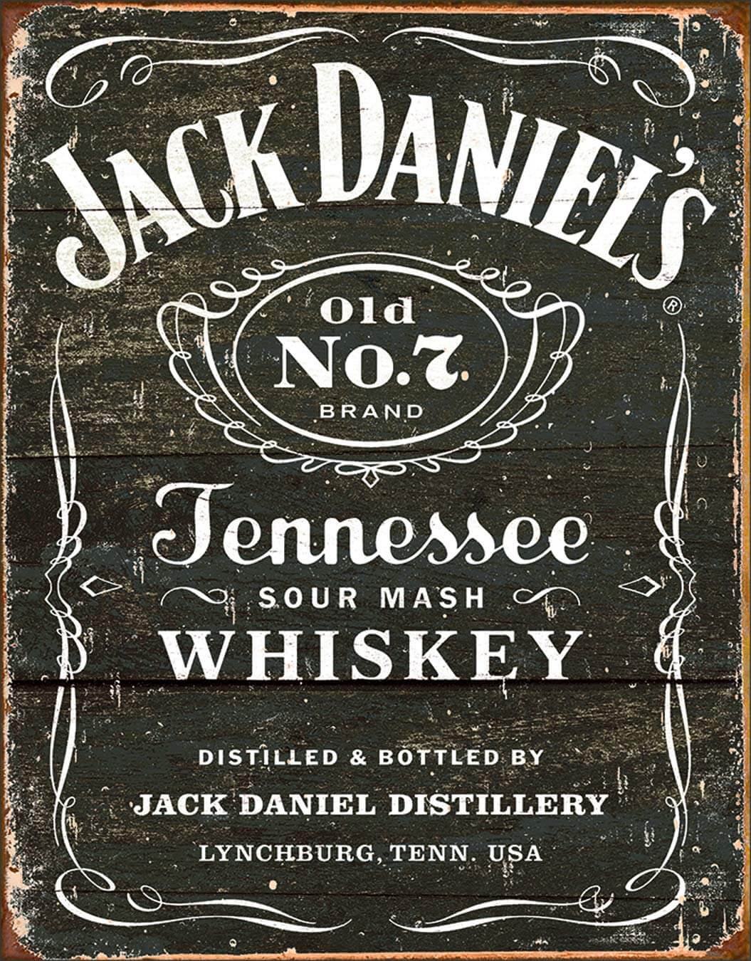 Old-School Jack Daniel’s Tennessee Whiskey Sign