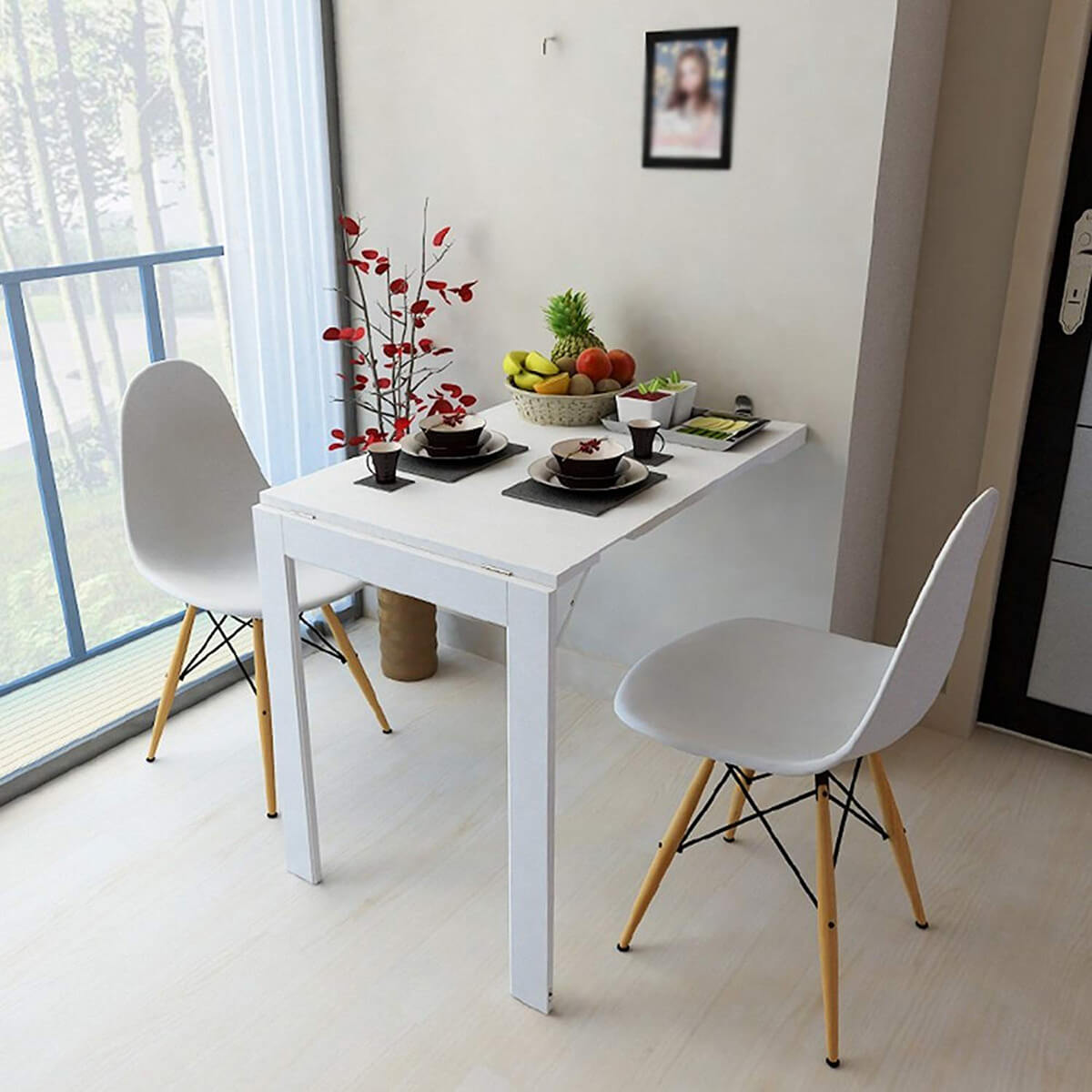 Double Sided Folding Wall Table