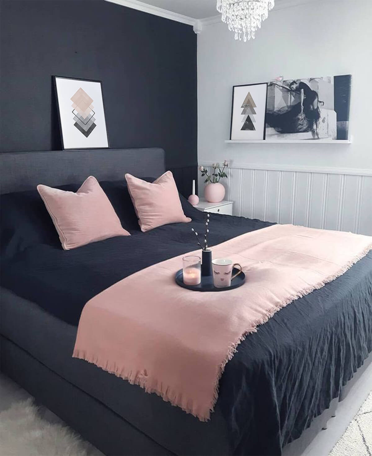 16 Best Navy Blue Bedroom Decor Ideas For A Timeless Makeover In 2021 The product of red and white, pink is associated with the charming qualities of playfulness, sweetness choose shocking pink accents with deep navy or charcoal. 16 best navy blue bedroom decor ideas