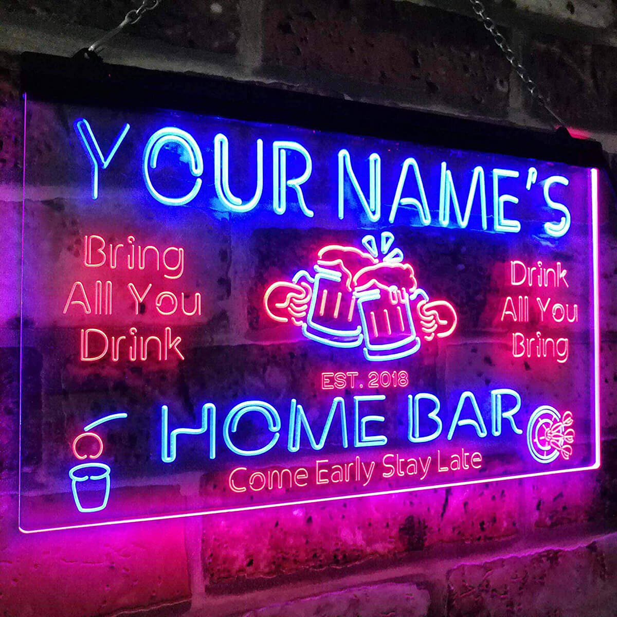 Custom Neon® Garage Signs  Shed & Man Cave Personalized Signs