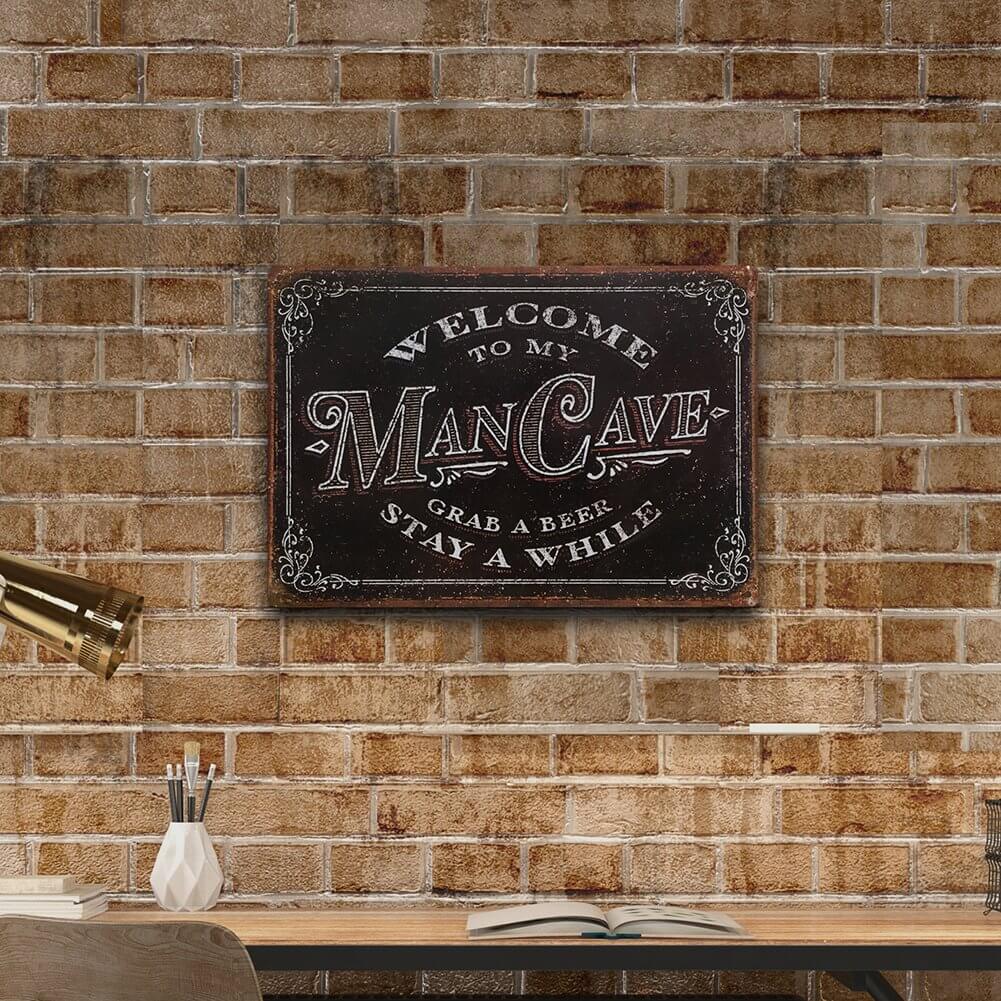 Old-Timey Bar Welcome Man Cave Sign